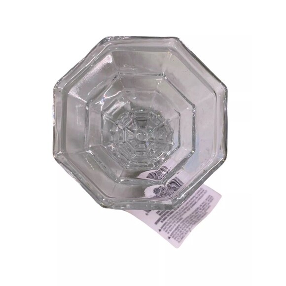 Taper Candle Holders Set Of 2 Clear Glass Candlestick Holder 4” Tall NEW NWT - Picture 10 of 10